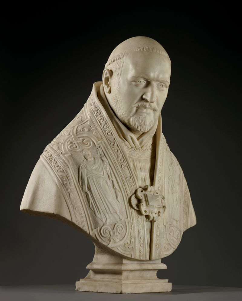 Gian Lorenzo Bernini, V. Paolo pápa mellszobra, 1621 A J. Paul Getty Múzeum, Los Angeles