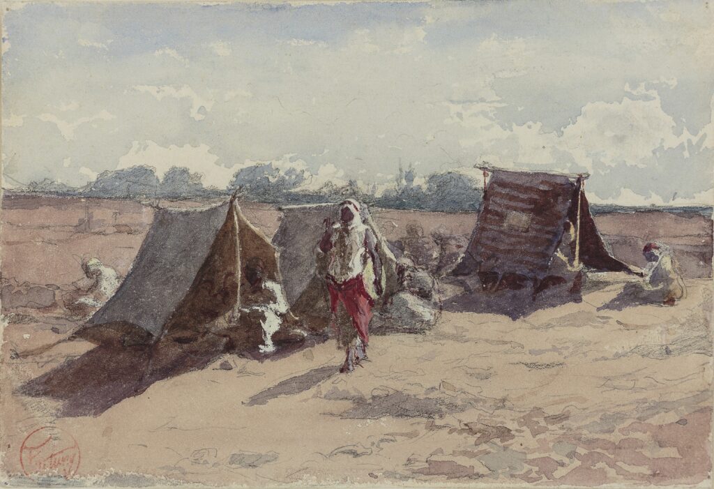 Mariano Fortuny és Marsal. Arab tábor, 1862 körül. ©Ville de Castres-Musée Goya – B. Nicaise