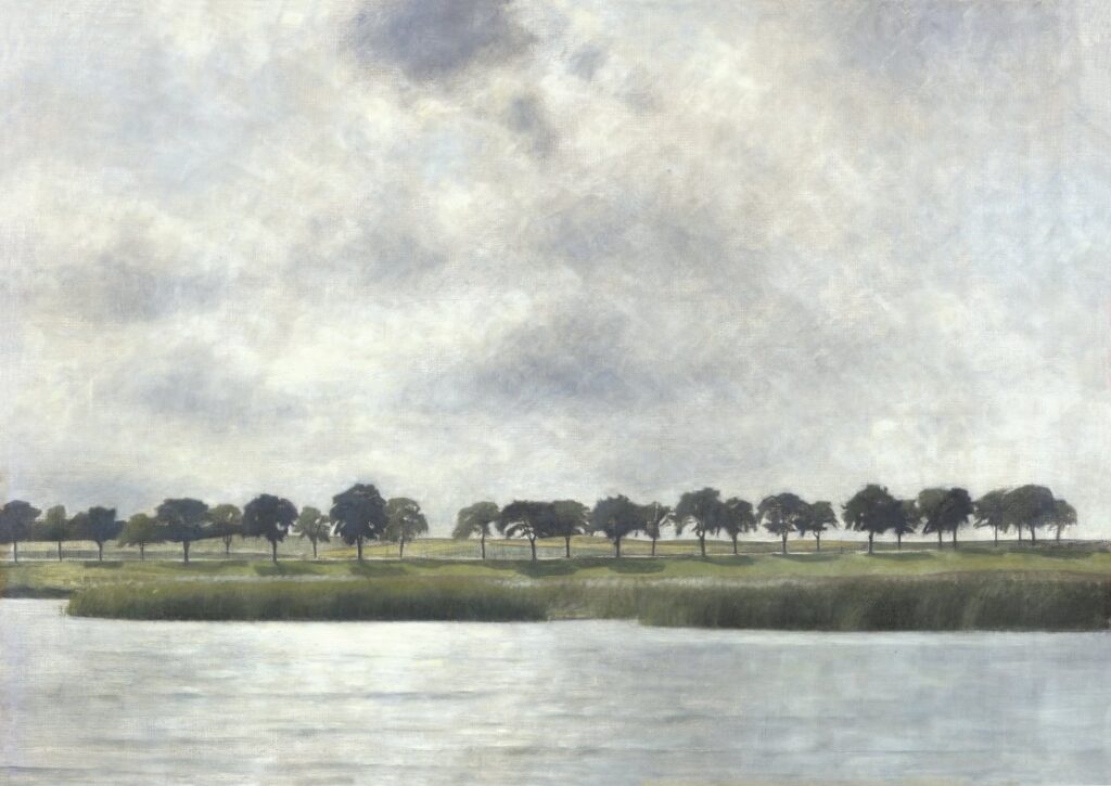 Vilhelm Hammershøi. Eső és süt, Gentofte-tó, 1903. Ordrupgaard, Koppenhága