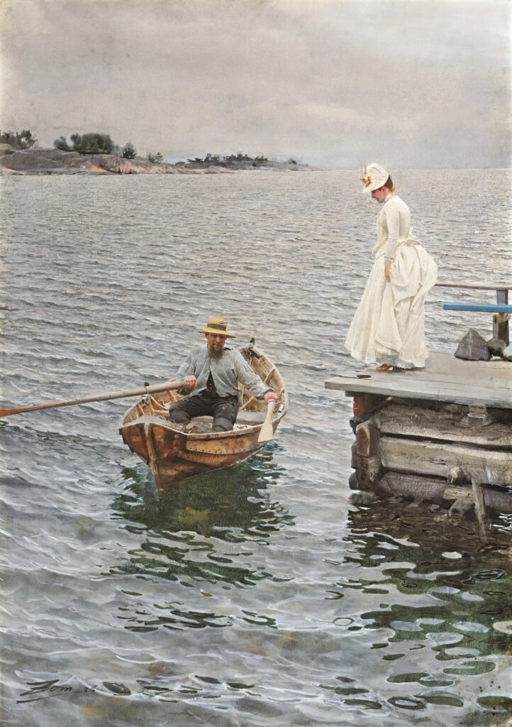 Anders Zorn. Nyári öröm, 1886. Magángyűjtemény
