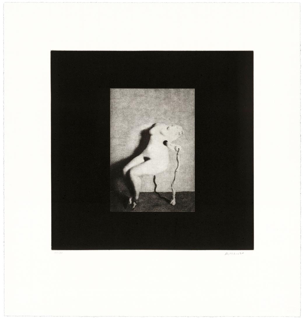 David Lynch. 3. torz aktfotógravúr, 2021. SOLO Collection, Madrid © David Lynch; Fotó: © Tandem Press