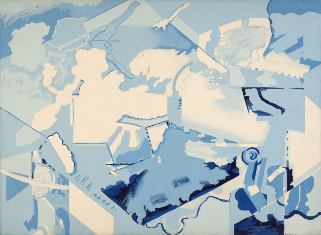 Luis Gordillo. Kék medence, 1971. Suñol Soler Collection © Luis Gordillo, VEGAP, Málaga, 2026