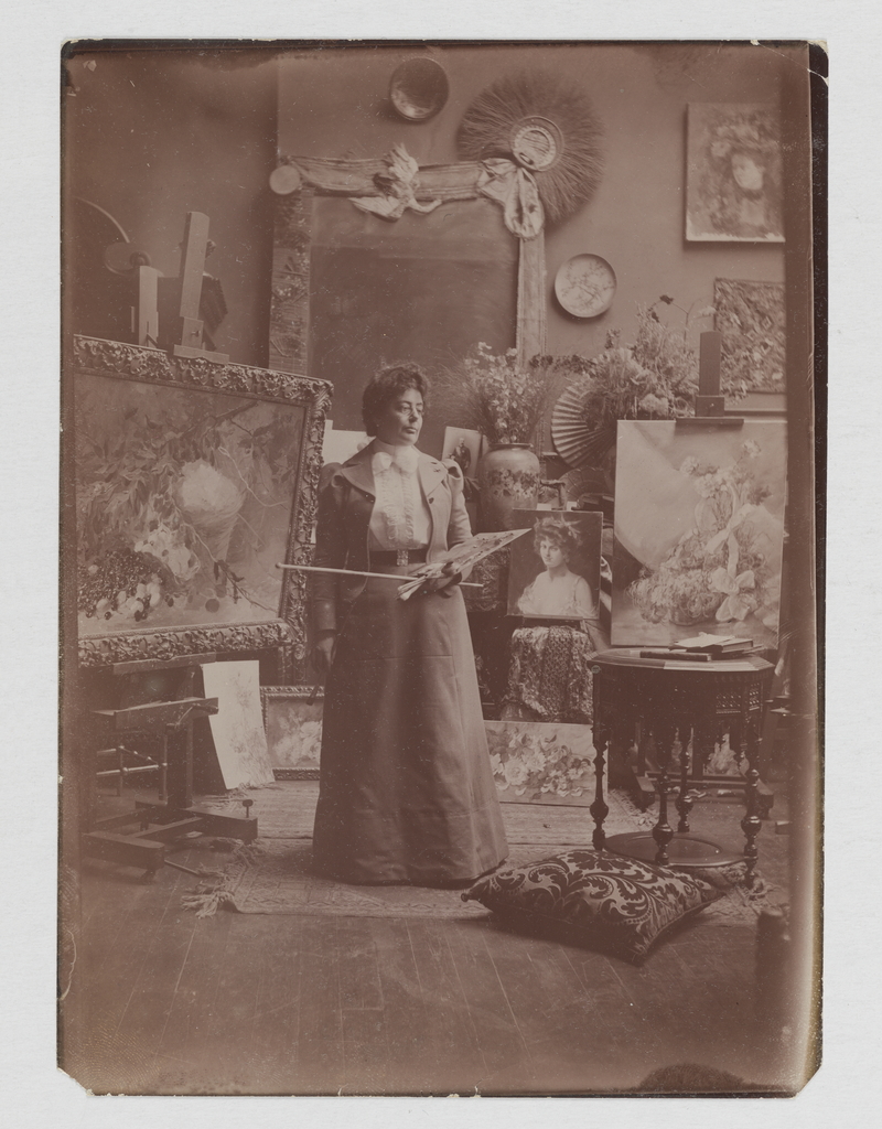 Ismeretlen szerzőség. María Luisa de la Riva párizsi műtermében, 1900 körül. Museo Nacional del Prado