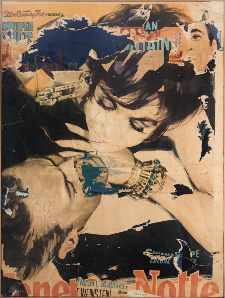 Mimmo Rotella. Tenera è la notte, 1963. Magángyűjtemény