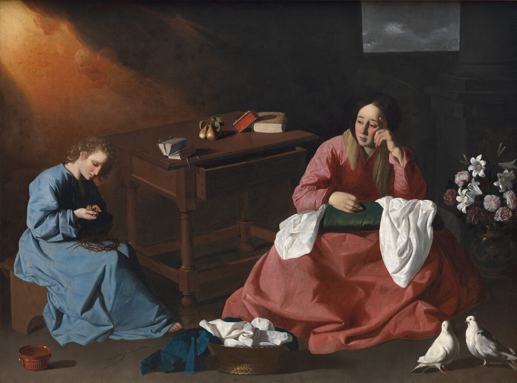 Zurbaran. Krisztus és a Szűz Názáretben, 1640 körül. Clevelandi Művészeti Múzeum