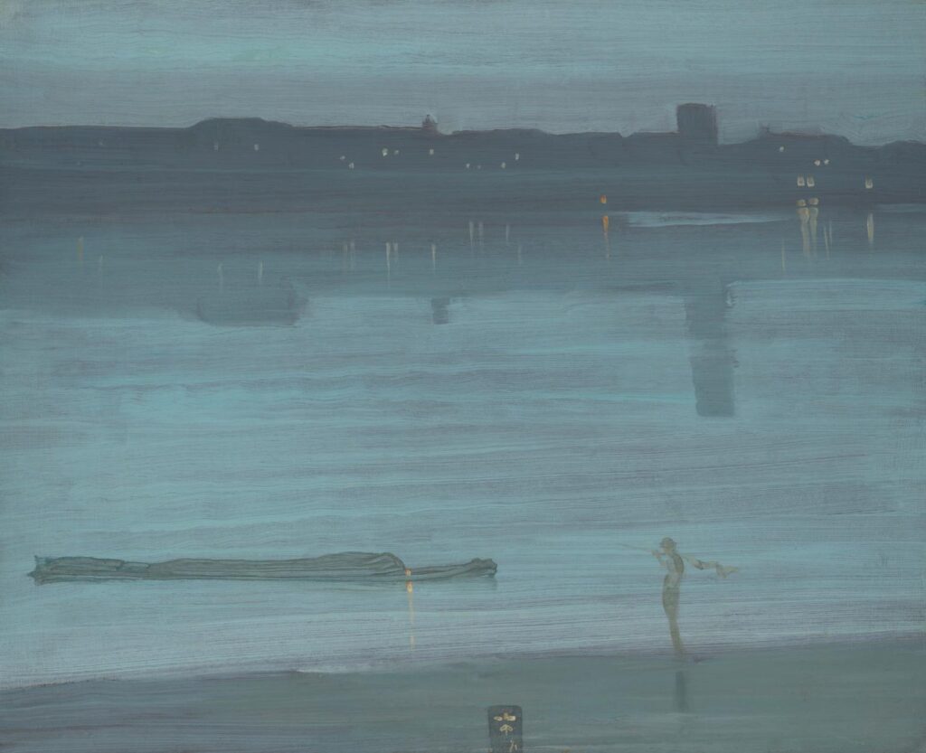 Fütyülő. Éjszaka: kék és ezüst. Chelsea, 1871. Tate