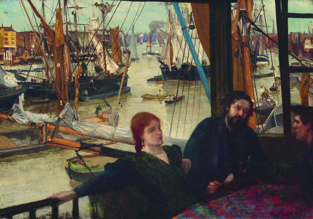 Fütyülő. Wapping, 1860-1864. National Gallery of Art, Washington