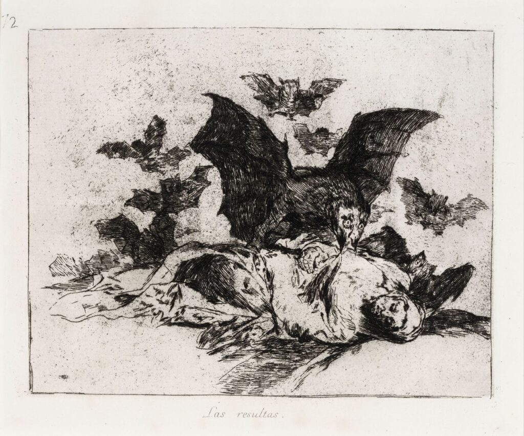 Francisco de Goya. Az eredmények. A háború katasztrófái. San Telmo Múzeumi Gyűjtemény