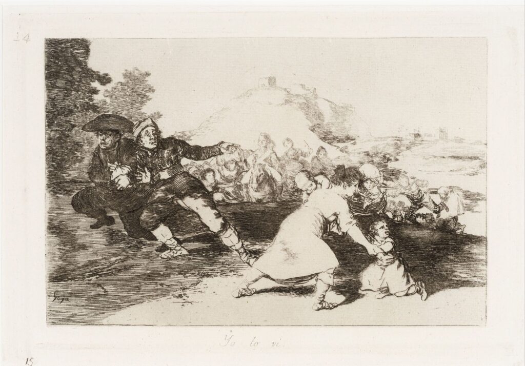 Francisco de Goya. láttam. A háború katasztrófái. San Telmo Múzeumi Gyűjtemény