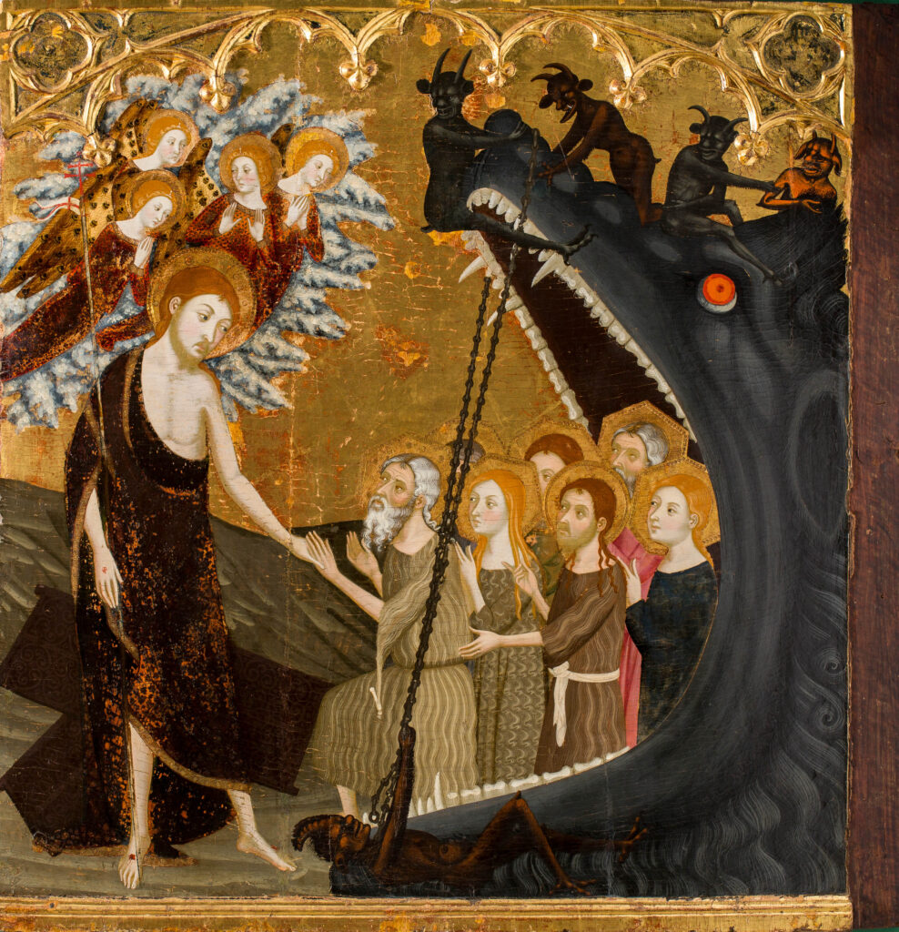 Pere Serra és Jaume Serra. Leszállás a pokolba, 1381-1382 körül. Zaragoza Múzeum