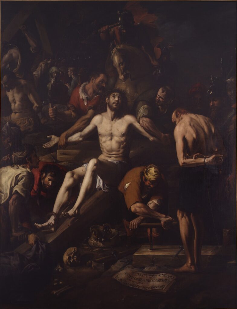 Juan Ribalta. Előkészületek a keresztre feszítésre, 1615. Valenciai Szépművészeti Múzeum