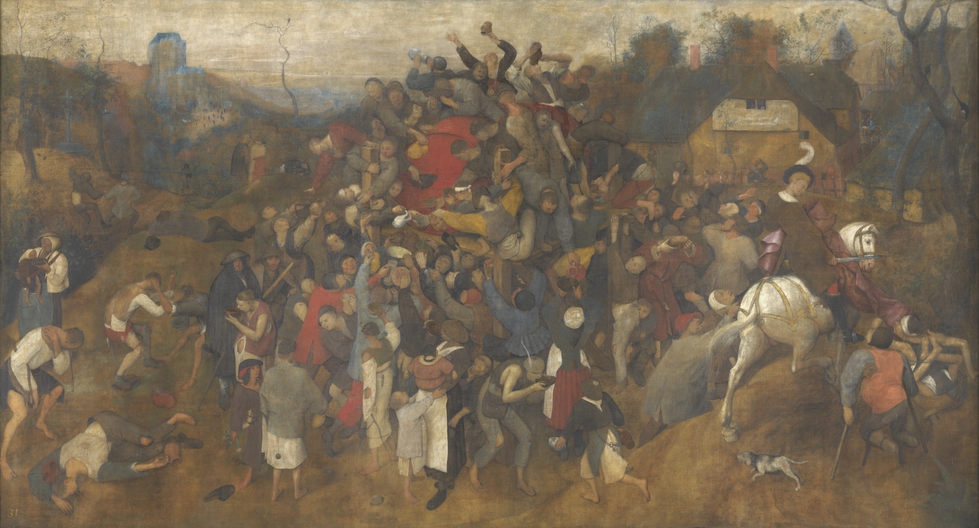 Idősebb Pieter Bruegel. Szent Márton ünnepének bora, 1566-1567. A Kulturális Minisztérium rendkívüli támogatásával és a Nemzeti Prado Múzeum forrásaiból szerezték be, 2010