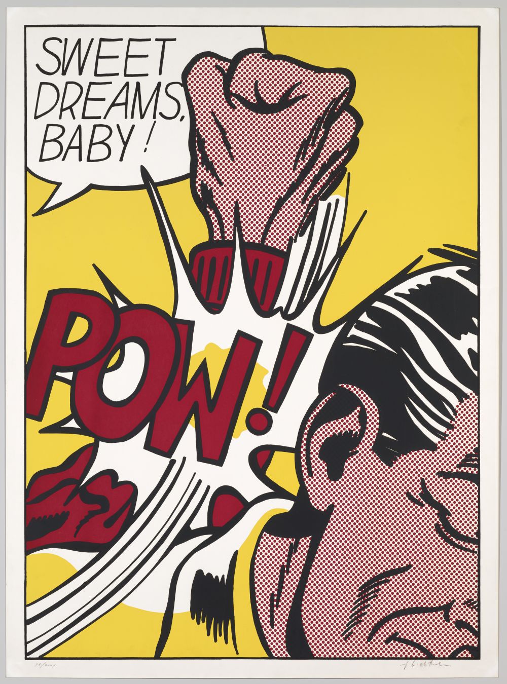 Roy Lichtenstein. Sweet Dreams, Baby!, 1965. © Roy Lichtenstein birtok / 2026, ProLitteris, Zürich
