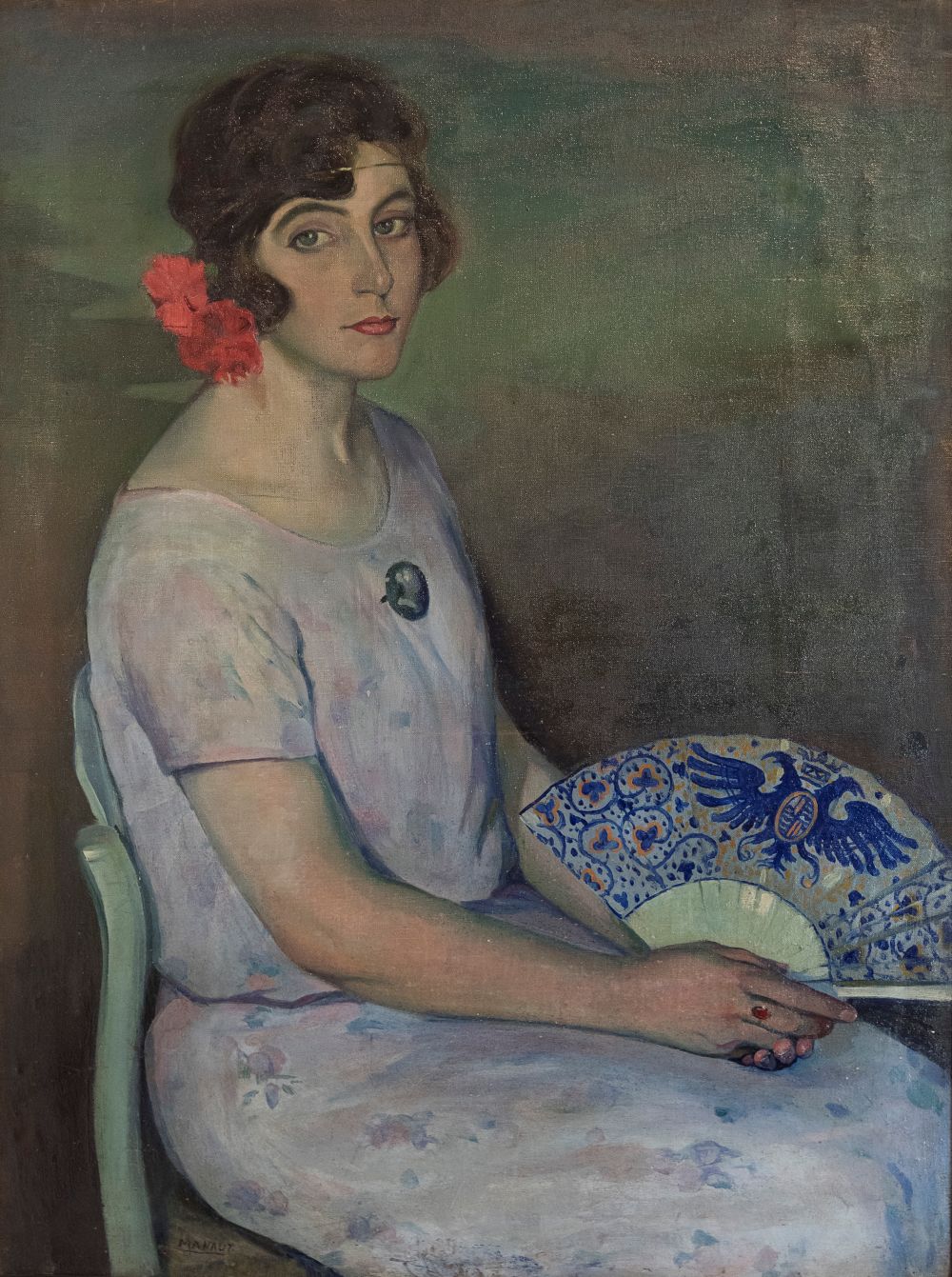 José Manaut. Lita legyezővel, 1964. Manaut Foundation Collection