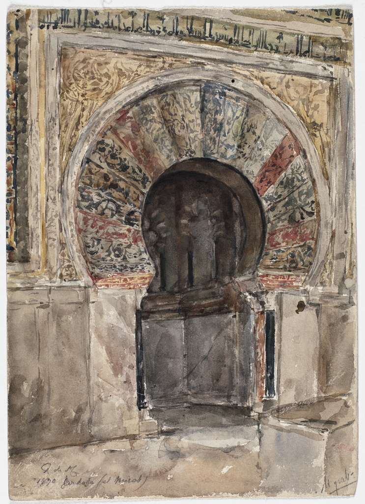 Ricardo de Madrazo. Mihrab a córdobai mecsetből, 1870. Museo Nacional del Prado