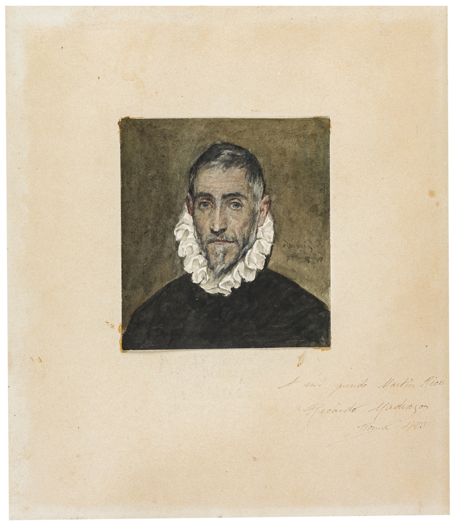 Ricardo de Madrazo. Idős lovag (El Greco másolata), 1873. Museo Nacional del Prado